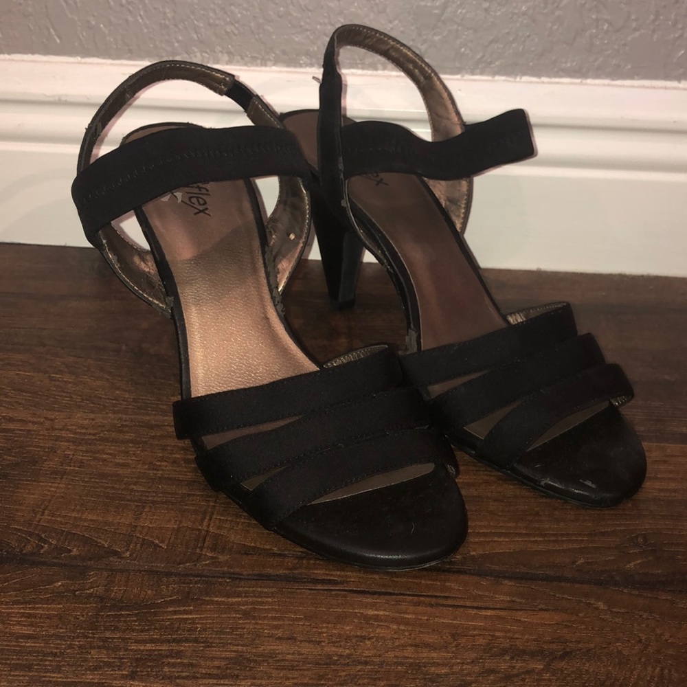Black Strappy Heels